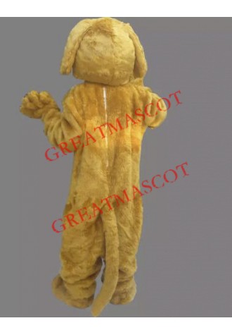 Yellow Lightweight Dog Mascot Costume