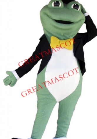 Gent Frog Mascot Costume