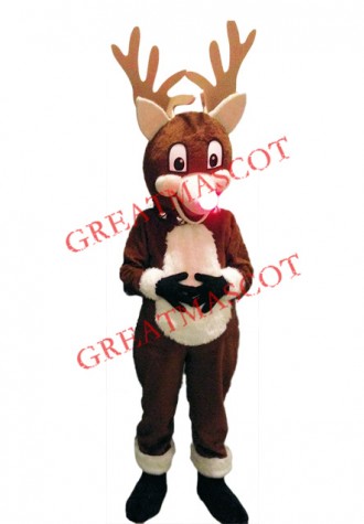 High Quality Christmas Reindeer Mascot Costume