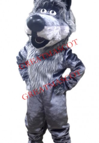 Friendly Animal Wolf Mascot Costume