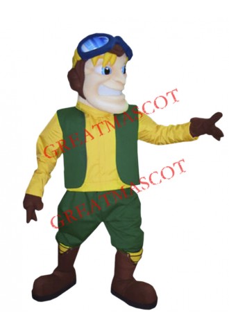 Aviator Mascot Costume