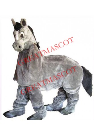 2 Person Grey Horse Mascot Costume