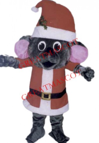 High Quality Christmas Mouse Mascot Costume