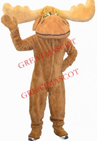 Friendly Moose Mascot Costume