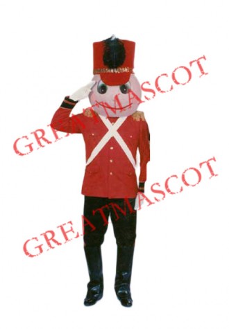 Toy Soldier Mascot Costume