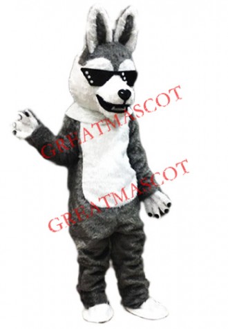 Cool Husky Dog Mascot Costume