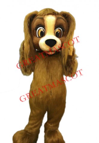 High Quality Furry Dog Mascot Costume