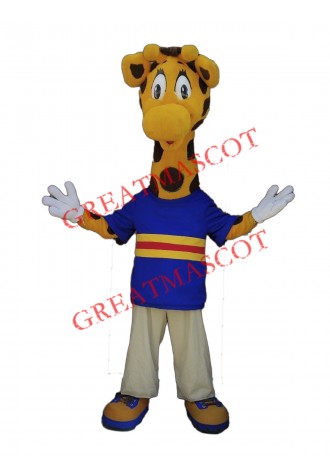 College Giraffe Mascot Costume