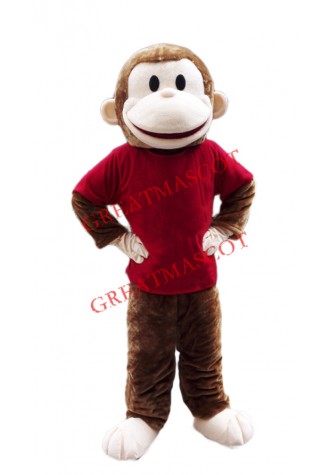Happy Lightweight Monkey Mascot Costume