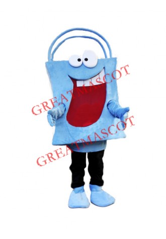 Blue Bag Mascot Costume
