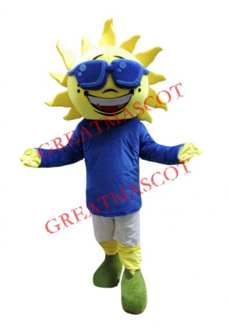 Sunflower Boy Mascot Costume