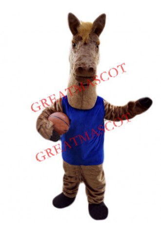 Basketball Horse Mascot Costume Free Shipping