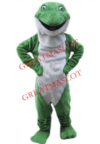 Plush Green Frog Mascot Costume