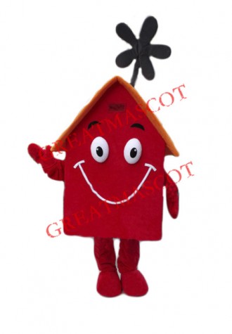 Red House Mascot Costume