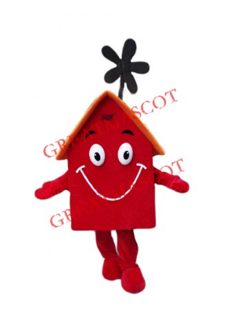 Red House Mascot Costume