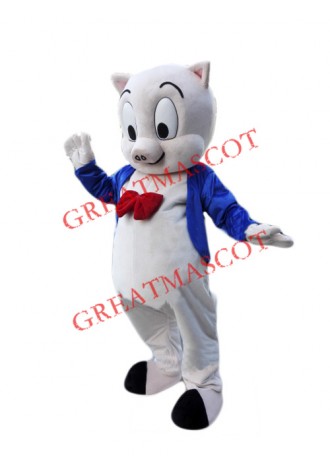 Porky Pig Mascot Costume