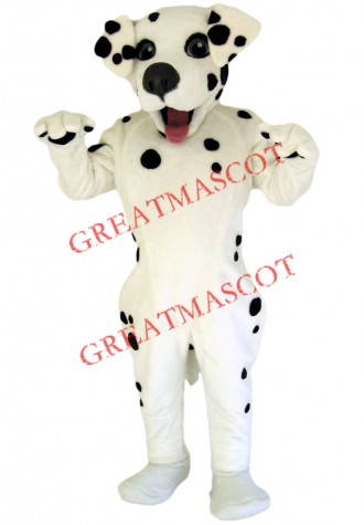 Happy Dalmation Dog Mascot Costume