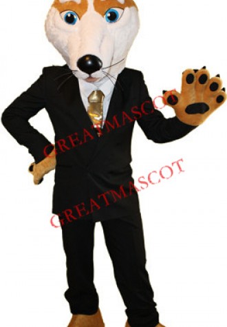 Gentlemanly Wolf Mascot Costume