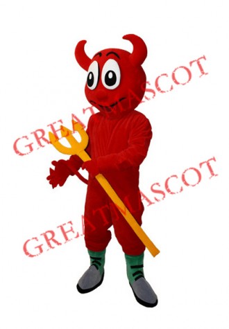 Happy Lightweight Devil Mascot Costume