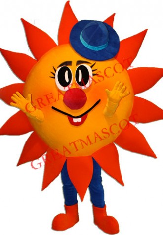 Happy Lightweight Sun Mascot Costume