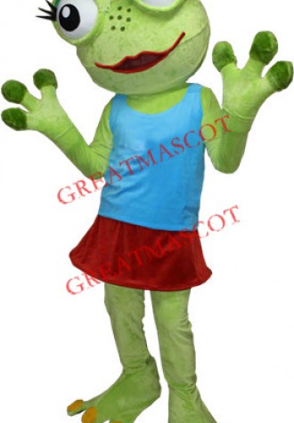 Girl Frog Mascot Costume