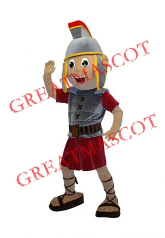 Happy Spartan Trojan Knight Mascot Costume