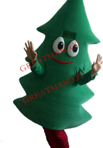 Happy Christmas Tree Mascot Costume