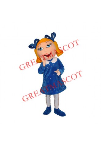 Beautiful Girl Mascot Costume Free Shipping