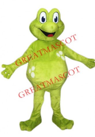 Happy Lightweight Frog Mascot Costume Free Shipping