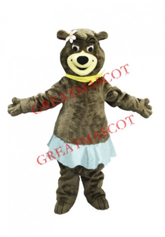 Beautiful Female Bear Mascot Costume