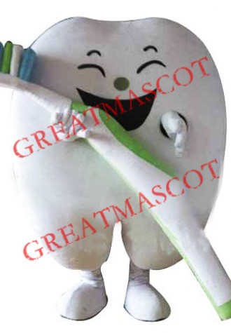 Happy Tooth Mascot Costume