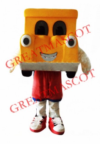 Orange Car Mascot Costume