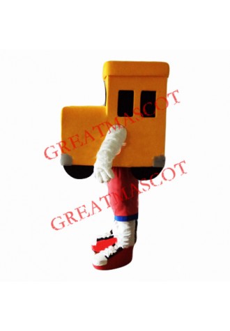 Orange Car Mascot Costume