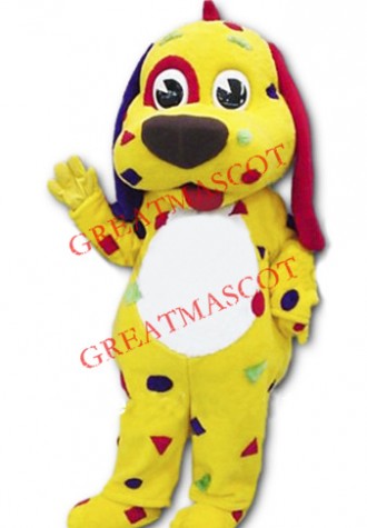 Yellow Dog Puppy Mascot Costume
