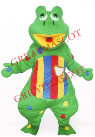 Lovely Green Frog Mascot Costume