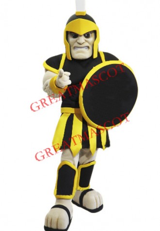 Black & Yellow Trojan Warrior Mascot Costume