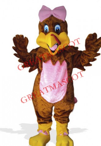 Girl Turkey Mascot Costume