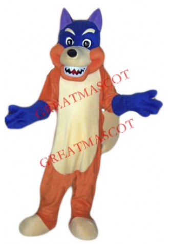 Blue Fox Mascot Costume