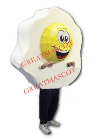 Big Fried Egg Mascot Costume