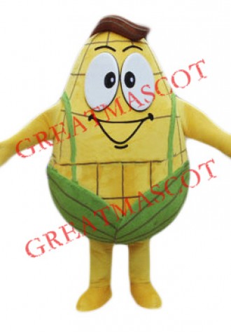 Golden Mr Corn Mascot Costume