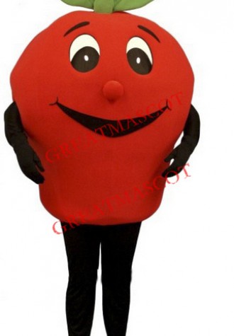 Happy Lightweight Red Apple Mascot Costume