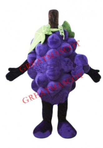 Purple Grape Mascot Costume