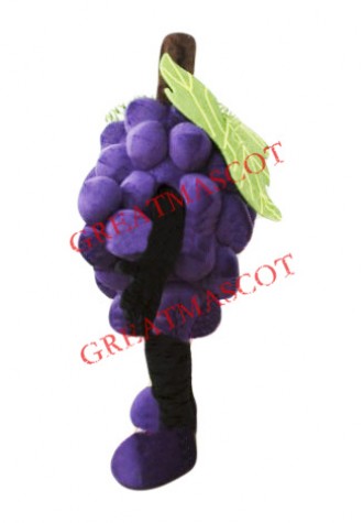 Purple Grape Mascot Costume