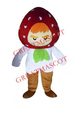 Strawberry Boy Mascot Costume
