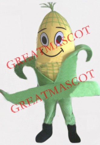 Smiling Corn Mascot Costume