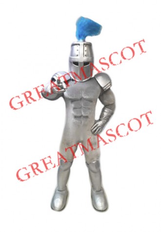 Power Silver Knight Mascot Costume