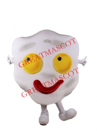 Fried Egg Mascot Costume