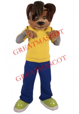 College Puppy Dog Mascot Costume