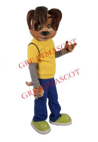 College Puppy Dog Mascot Costume