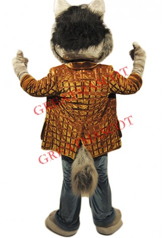 Friendly Wolf Mascot Costume Free Shipping